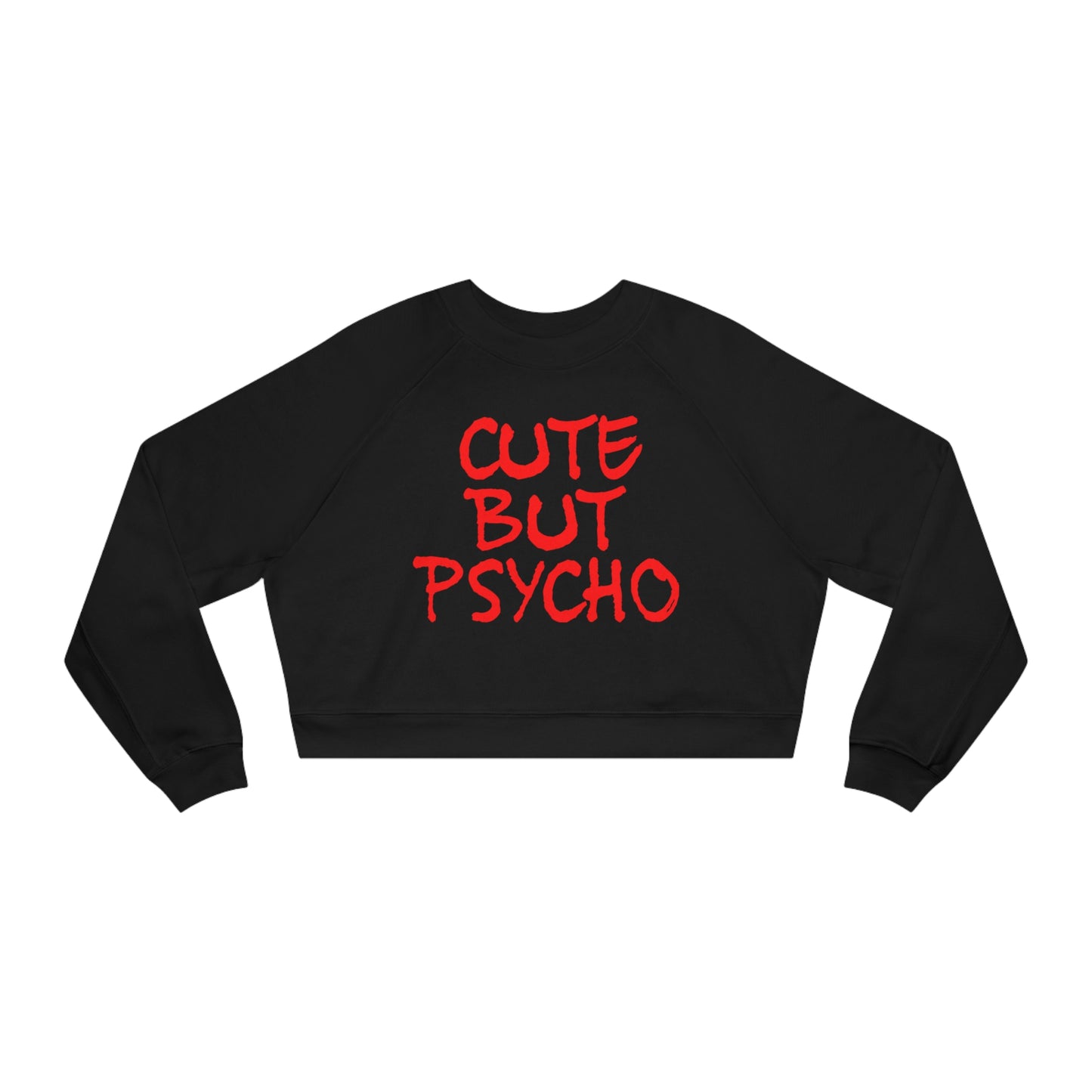 Cute But Psycho Women's Lucky Stray Cropped Fleece Pullover